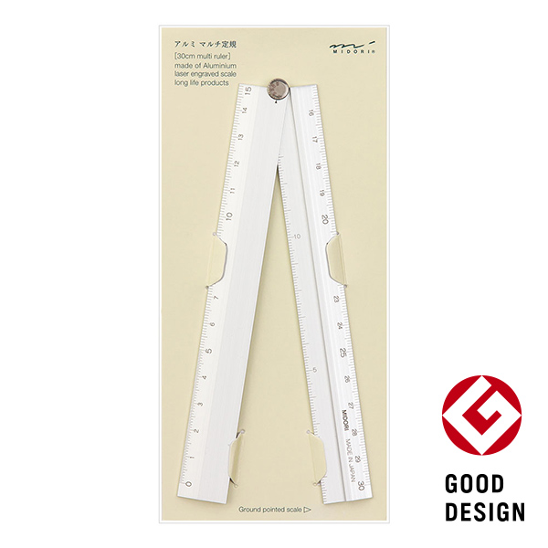 アルミ マルチ定規<30cm> シルバー(42253006)