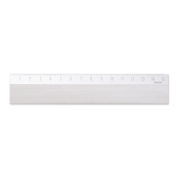 アルミ定規<15cm> ノンスリップ シルバー(42276006)