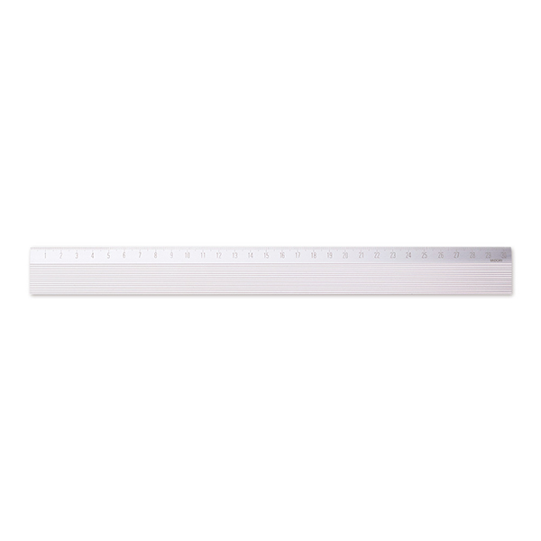 アルミ定規<30cm> ノンスリップ シルバー(42278006)