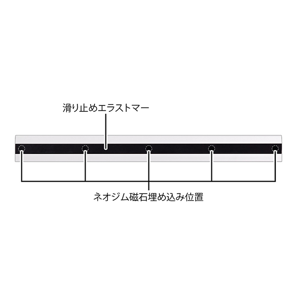 アルミ定規<30cm> ノンスリップ シルバー(42278006)