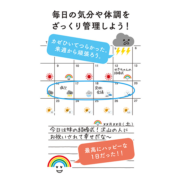 手帳シール 気持ち 天気柄(82304006)