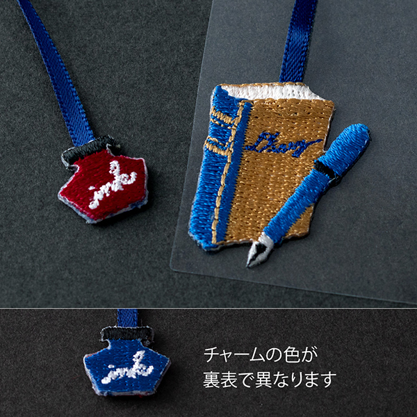 しおりシール 刺繍 万年筆柄(82465006)