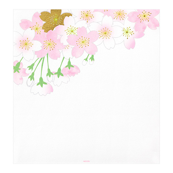 完売しました★便箋 箔 桜柄 ピンク(85269006)