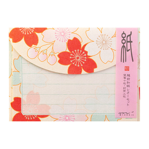 レターセット 桜柄 クリーム(86471006)