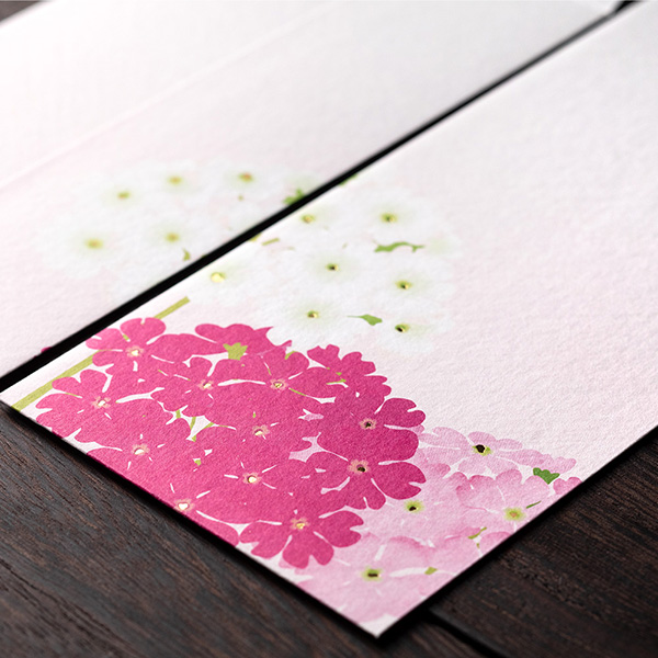 封筒 箔 桜草柄(87024006)