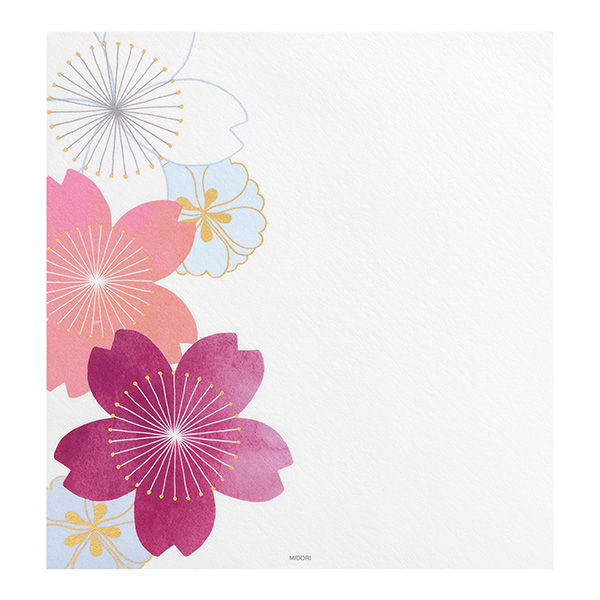 便箋 シルク 桜文様柄(87025006)