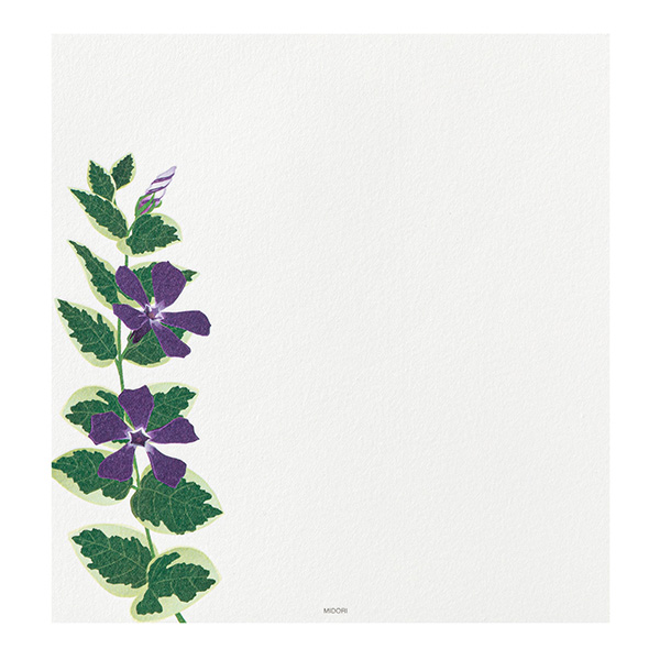 便箋 4柄入 夏の花柄 S4(87169006)