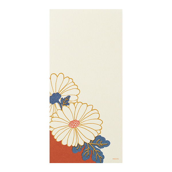 一筆箋 シルク 菊柄(89452006)