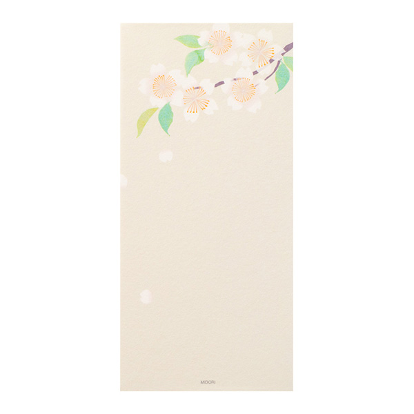 一筆箋 4柄入 桜うつろい柄 ピンク(89458006)