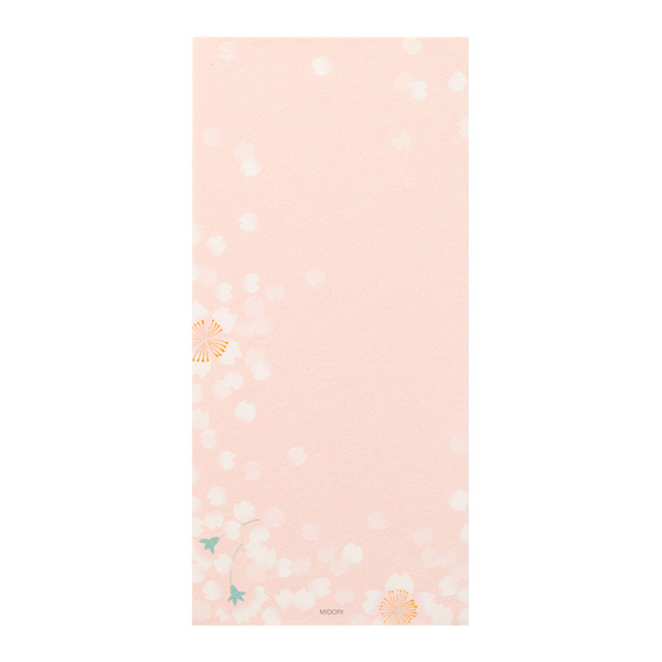 一筆箋 4柄入 桜うつろい柄 ピンク(89458006)