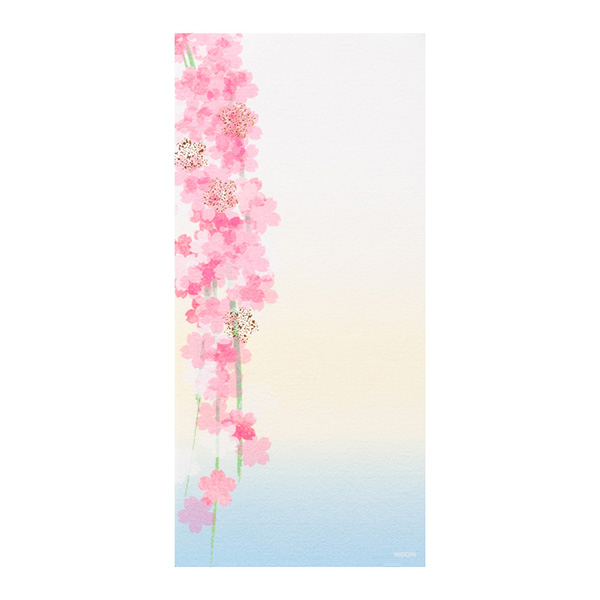 一筆箋 箔 しだれ桜柄(89459006)