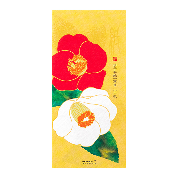 一筆箋 シルク 椿柄(89475006)