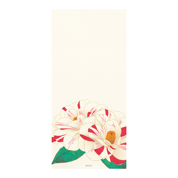 一筆箋 4柄入 冬の花柄(89540006)