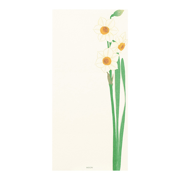 一筆箋 4柄入 冬の花柄(89540006)