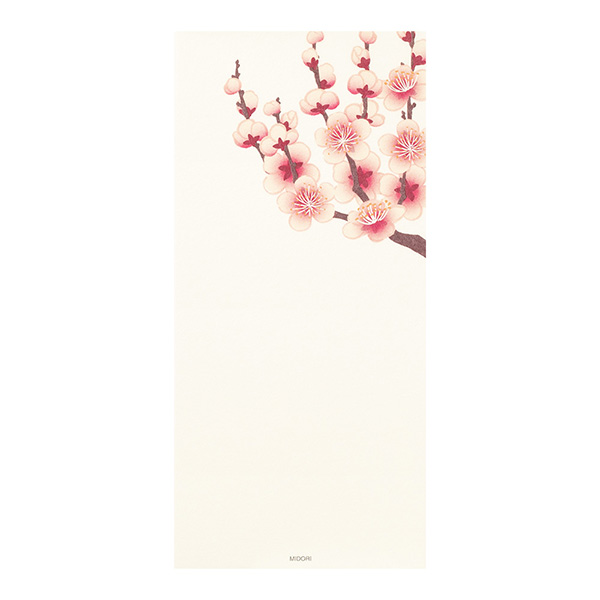 一筆箋 4柄入 冬の花柄(89540006)