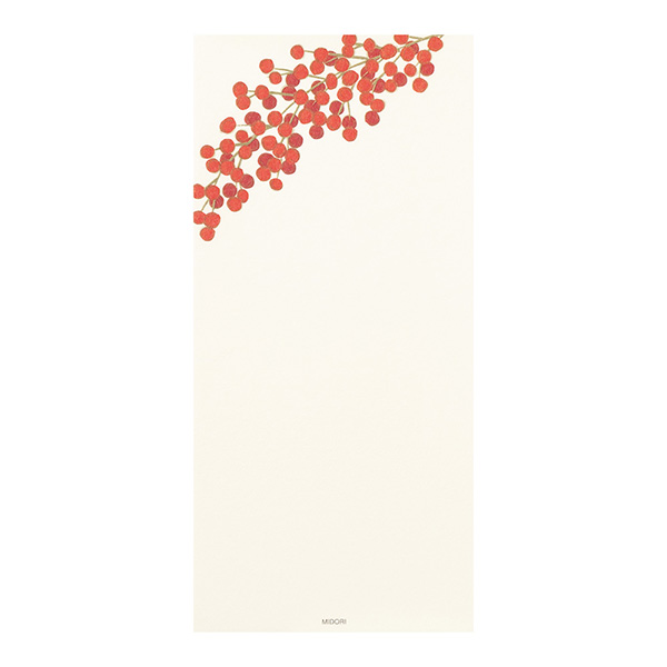 一筆箋 4柄入 冬の花柄(89540006)