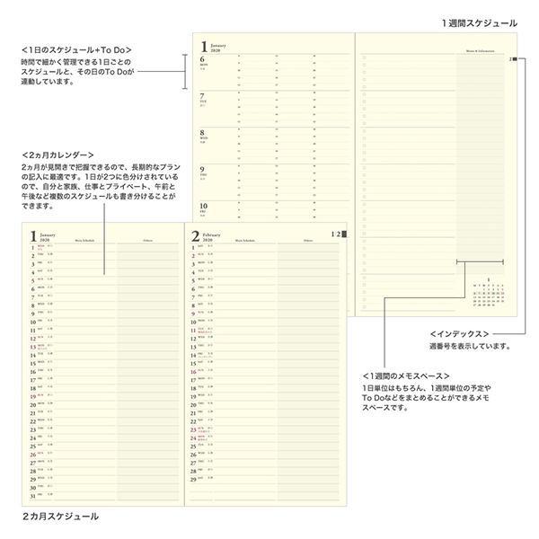 【ストア限定】【2020年版】PRD-9<スリム> 鍵柄 青緑(91803685)★ダイアリー送料無料1/30まで★