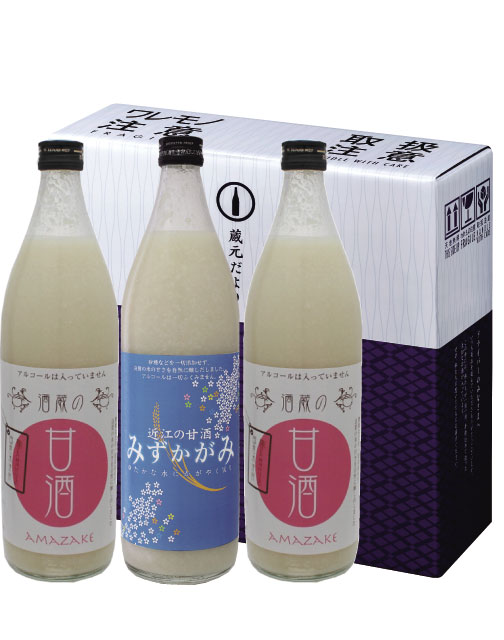 送料込】みふくの甘酒飲み比べ3本セット