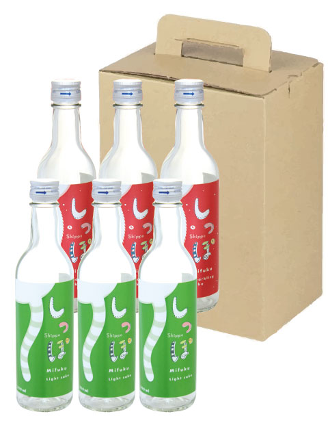 甘口でフルーティー しっぽ mifuku スパークリング 低アルコール 350ml