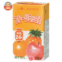らくのうマザーズ フルーツミックス 250ml紙パック×24本入