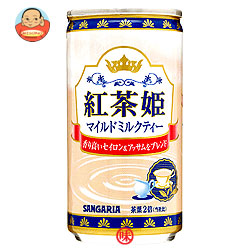 サンガリア 紅茶姫 マイルドミルクティー 185g缶×30本入