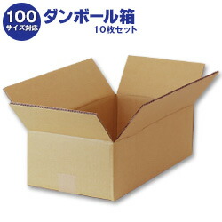 ダンボール箱(段ボール箱)10枚セット(外寸462mm×236mm×140mm K5)