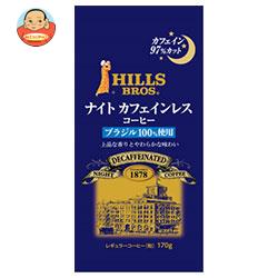 日本ヒルスコーヒー ヒルス ナイトカフェインレス・ブラジル100%(粉) 170g袋×12(6×2)袋入
