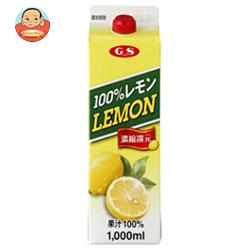 ジーエスフード GS 100%レモン 1000ml紙パック×6本入