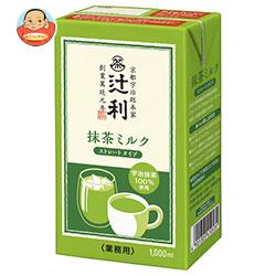 片岡物産 辻利 リキッド抹茶ミルク ストレートタイプ 1000ml紙パック×6本入