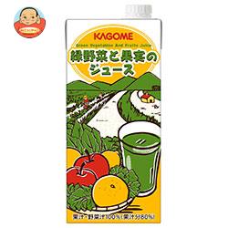 カゴメ 緑野菜と果実のジュース(ホテルレストラン用) 1L紙パック×12(6×2)本入
