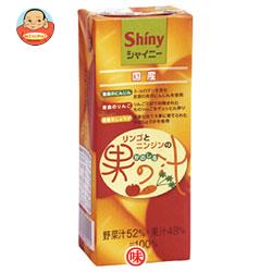 青森県りんごジュース シャイニー りんごとにんじんの果の汁 200ml紙パック×24本入