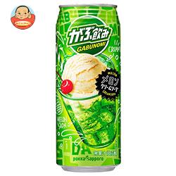 ポッカサッポロ がぶ飲み メロンクリームソーダ 500ml缶×24本入