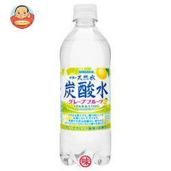 サンガリア 伊賀の天然水 炭酸水 グレープフルーツ 500mlペットボトル×24本入