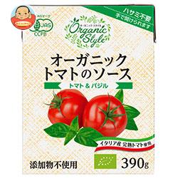 ナガノトマト オーガニック トマトのソース トマト&バジル 390g×12箱入
