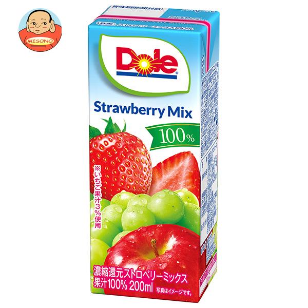 Dole(ドール) ストロベリーミックス 100% 200ml紙パック×18本入