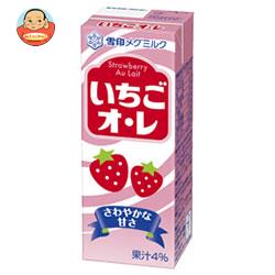 雪印メグミルク いちごオ・レ 200ml紙パック×24(12×2)本入