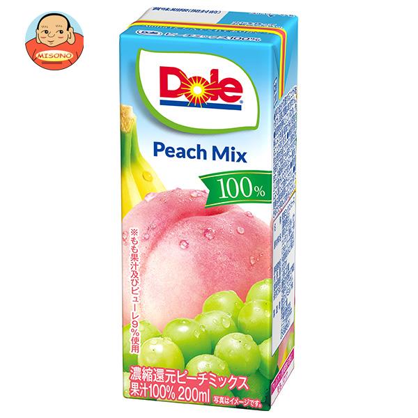 Dole(ドール) ピーチミックス 100% 200ml紙パック×18本入