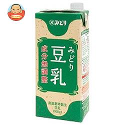 九州乳業 みどり 豆乳 成分無調整 1000ml紙パック×12(6×2)本入