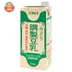 九州乳業 みどり 調製豆乳 1000ml紙パック×12(6×2)本入
