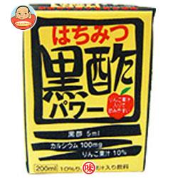 日本ルナ はちみつ黒酢パワー 200ml紙パック×16本入