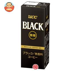 UCC BLACK(ブラック)無糖 200ml紙パック×24本入