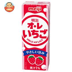 明治 オ・レ いちご 200ml紙パック×24本入