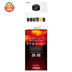 ドトールコーヒー ドトール リキッドアイスコーヒー 無糖 1000ml紙パック×12(6×2)本入
