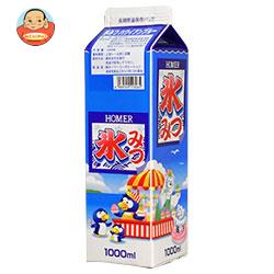 ホーマー 氷みつハワイアンブルー 1000ml紙パック×12本入