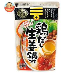 ミツカン 〆まで美味しい 鶏だし生姜鍋つゆ ストレート 750g×12袋入