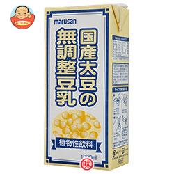 マルサンアイ 国産大豆の無調整豆乳 1000ml紙パック×12(6×2)本入