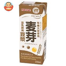 マルサンアイ 豆乳飲料 麦芽豆ジャン 200ml紙パック×24本入