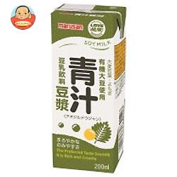 マルサンアイ 豆乳飲料 青汁豆ジャン 200ml紙パック×24本入