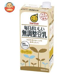 マルサンアイ 毎日おいしい無調整豆乳 1000ml紙パック×12(6×2)本入