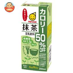 マルサンアイ 豆乳飲料 抹茶 カロリー50%オフ 200ml紙パック×24本入